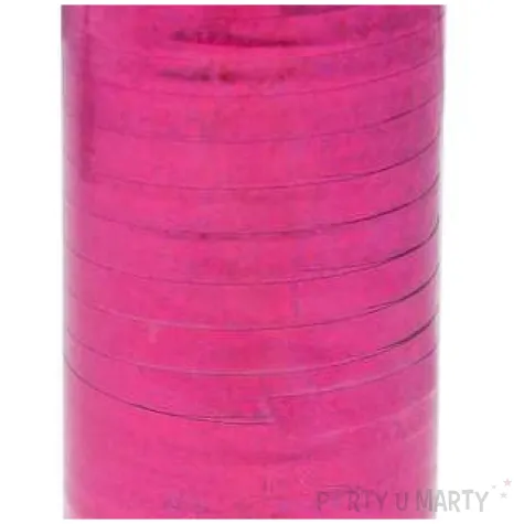 wstazka do balonow holograficzna rozowa godan 5 mm 92 m