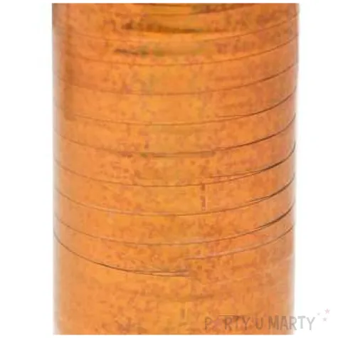 wstazka do balonow holograficzna rozowe zloto godan 5 mm 92 m