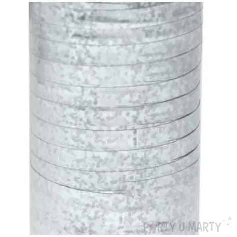 wstazka do balonow holograficzna srebrna godan 5 mm 92 m