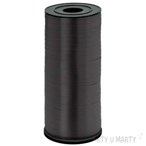 wstazka do balonow lustrzana czarny partypal 5mm 92 m