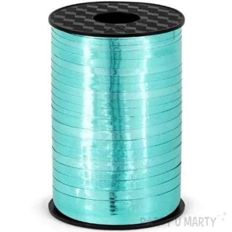 wstazka do balonow metalic turkusowa 0 5 cm x 225 m