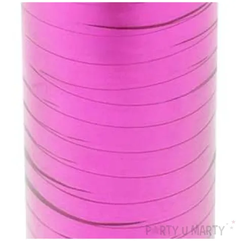 wstazka do balonow metaliczna rozowa godan 5 mm 92 m