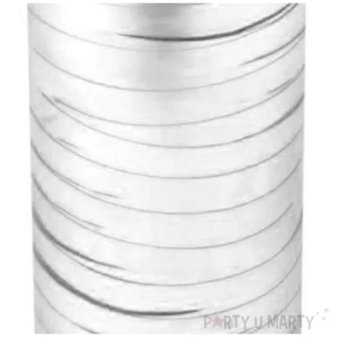 wstazka do balonow metaliczna srebrna godan 5 mm 92 m