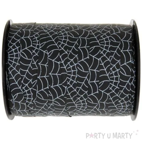 wstazka do balonow pajeczyna bolduc czarna santex 10 mm 50 m