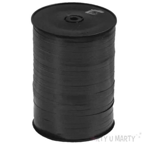 wstazka do balonow pastelowa czarna 0 5 cm x 500 m