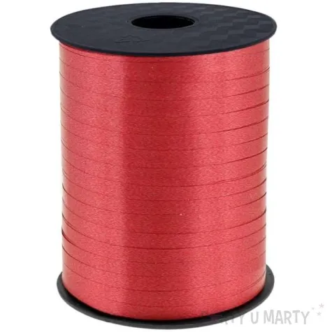 wstazka do balonow pastelowa czerwona godan 5 mm 458 m