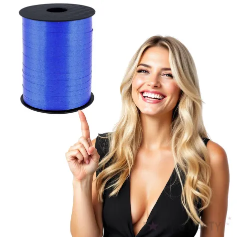 wstazka do balonow pastelowa granatowa godan 5 mm 458 m