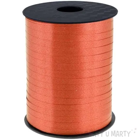 wstazka do balonow pastelowa pomaranczowa godan 5 mm 458 m