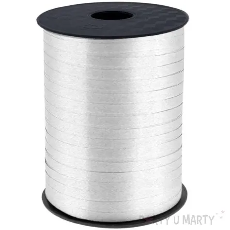 wstazka do balonow pastelowa srebrna godan 5 mm 458 m