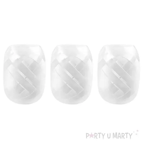 wstazka do balonow perlowa biala 7 7 5 mm x 10 m 3 szt