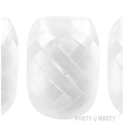 wstazka do balonow perlowa biala 7 7 5 mm x 10 m 3 szt