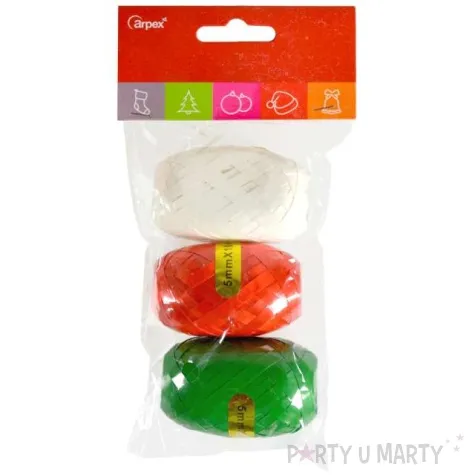 wstazka do pakowania prezentow swieta mix arpex 10 m 3 szt