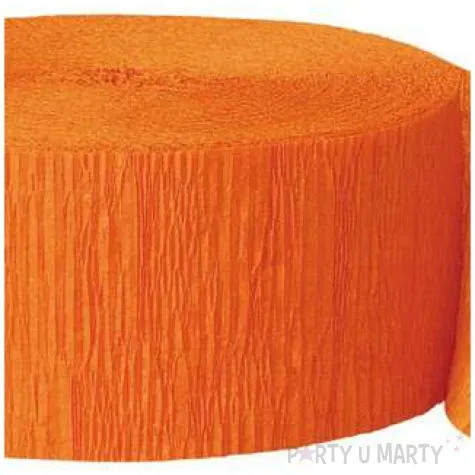 wstazka krepina classic pomaranczowa unique 24 6 cm