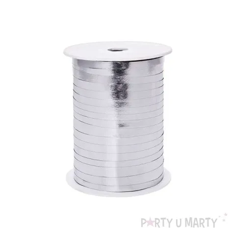 wstazka metalizowana waska 0 5cm x 225m srebrna
