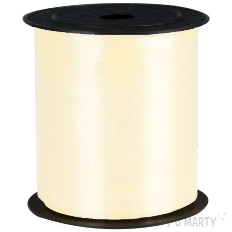 wstazka pastelowa waska 0 5cm x 250 m kremowa