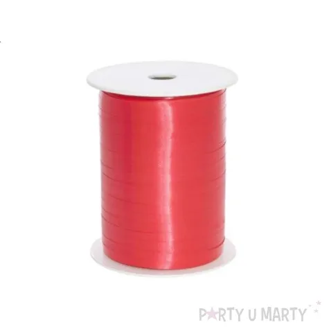 wstazka pastelowa waska 0 5cm x 500m czerwona