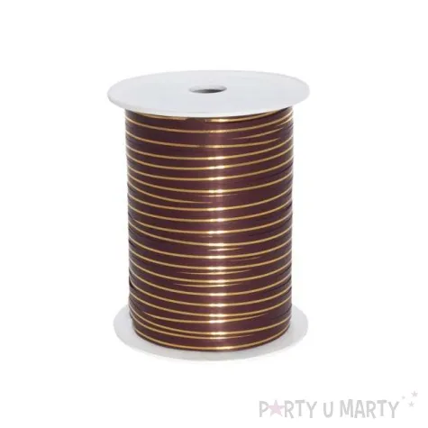 wstazka pastelowa zlocona 0 5cm x 225m bordowa