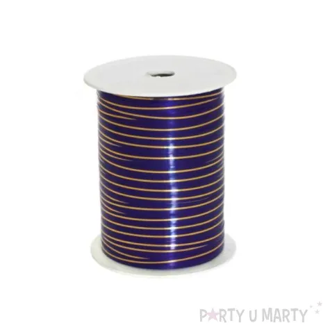 wstazka pastelowa zlocona 0 5cm x 225m granatowa