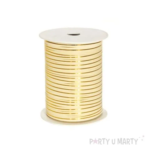 wstazka pastelowa zlocona 0 5cm x 225m kremowa