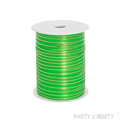 wstazka pastelowa zlocona 0 5cm x 225m zielona