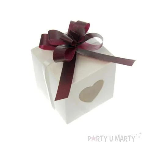 wstazka sciagana 1 cm bordowa 50 szt