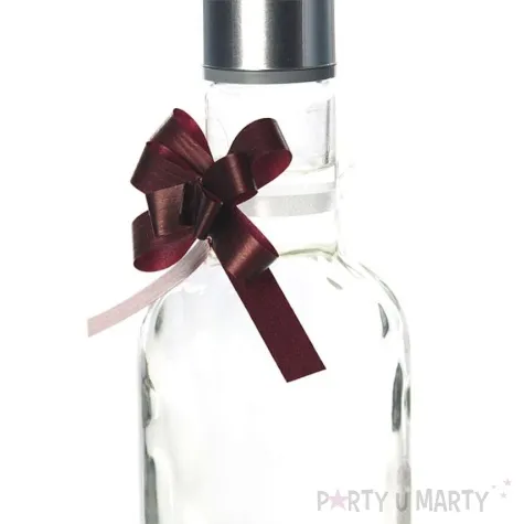 wstazka sciagana 1 cm bordowa 50 szt