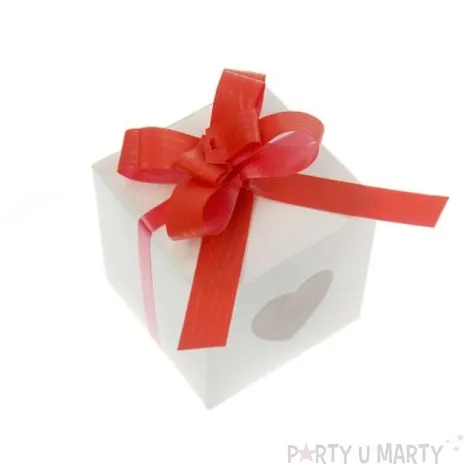 wstazka sciagana 1 cm czerwona 50 szt