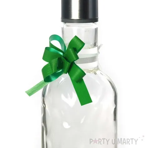 wstazka sciagana 1 cm zielona 50 szt