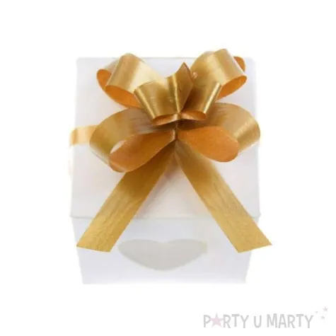 wstazka sciagana 1 cm zlota 50 szt