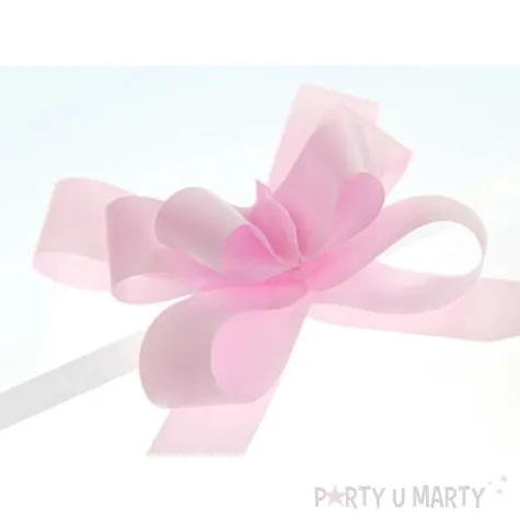 wstazka sciagana 2 cm j rozowa 50 szt