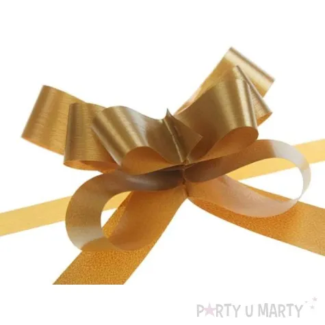 wstazka sciagana 2 cm zlota 50 szt