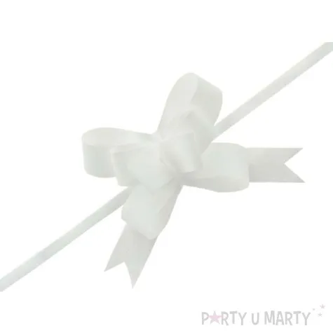 wstazka sciagana 3 cm biala 25 szt