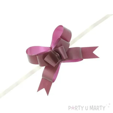 wstazka sciagana 3 cm bordowa 25 szt