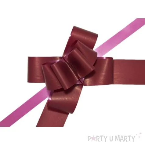 wstazka sciagana classic 5 cm partydeco bordowa 10 szt