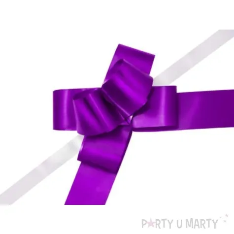 wstazka sciagana classic 5 cm partydeco fioletowa malowana 10 szt