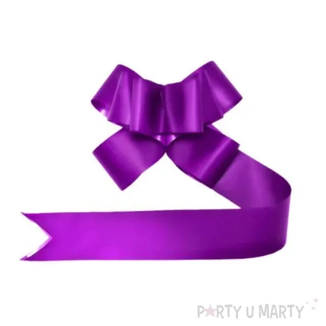 wstazka sciagana classic 5 cm partydeco fioletowa malowana 10 szt