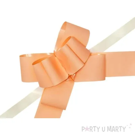 wstazka sciagana classic 5 cm partydeco lososiowa 10 szt