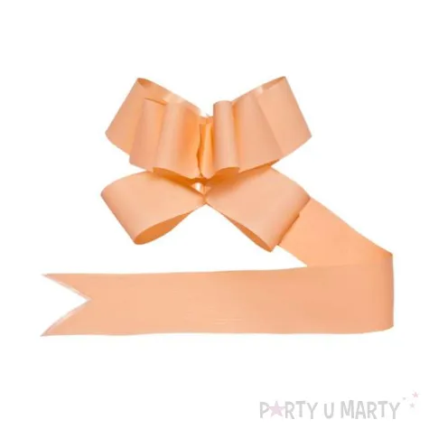 wstazka sciagana classic 5 cm partydeco lososiowa 10 szt