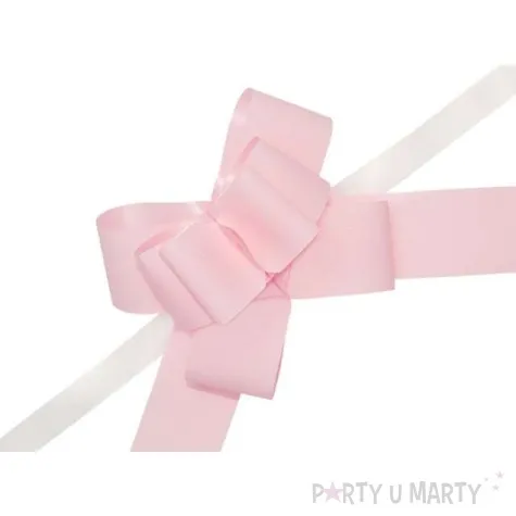 wstazka sciagana classic 5 cm partydeco rozowa jasna 10 szt