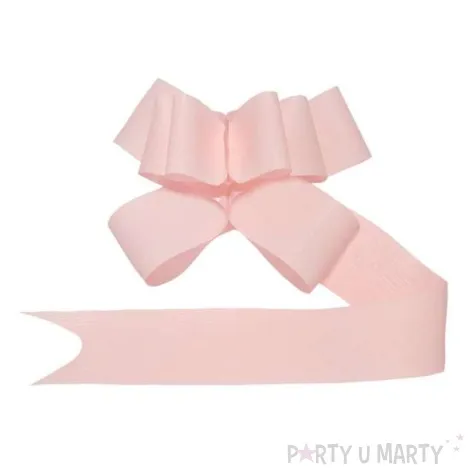 wstazka sciagana classic 5 cm partydeco rozowa jasna 10 szt