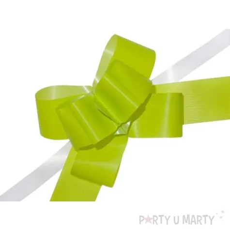 wstazka sciagana classic 5 cm partydeco zielona jasna 10 szt