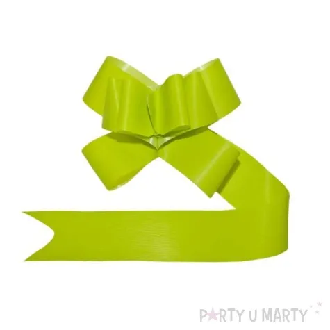 wstazka sciagana classic 5 cm partydeco zielona jasna 10 szt