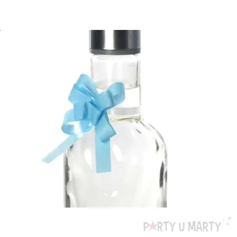 wstazka sciagana gladka 1 cm 50 szt blekit