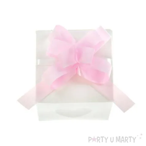 wstazka sciagana gladka 1 cm 50 szt roz