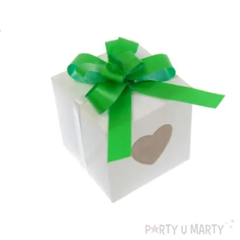 wstazka sciagana gladka 1 cm 50 szt zielona