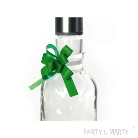 wstazka sciagana gladka 1 cm 50 szt zielona