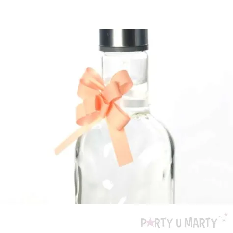 wstazka sciagana gladka 1cm 50 szt losos