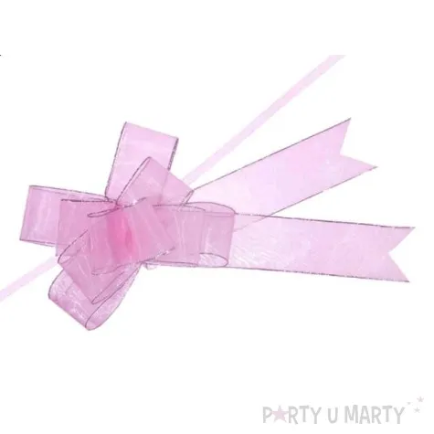 wstazka sciagana rozowy 3 75 x 68cm 10szt