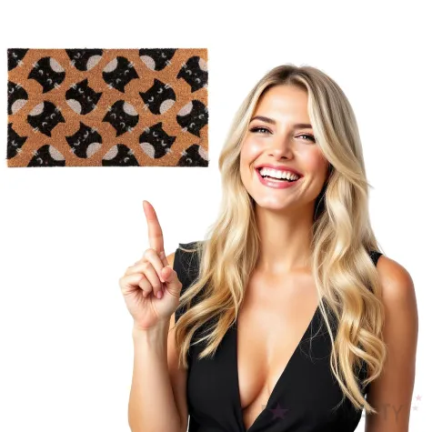 wycieraczka kotki wlokno kokosowe puckator 72 x 45 cm