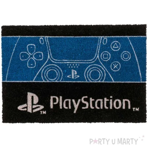 wycieraczka playstation 5 czarno niebieska kemis 60 x 40 cm